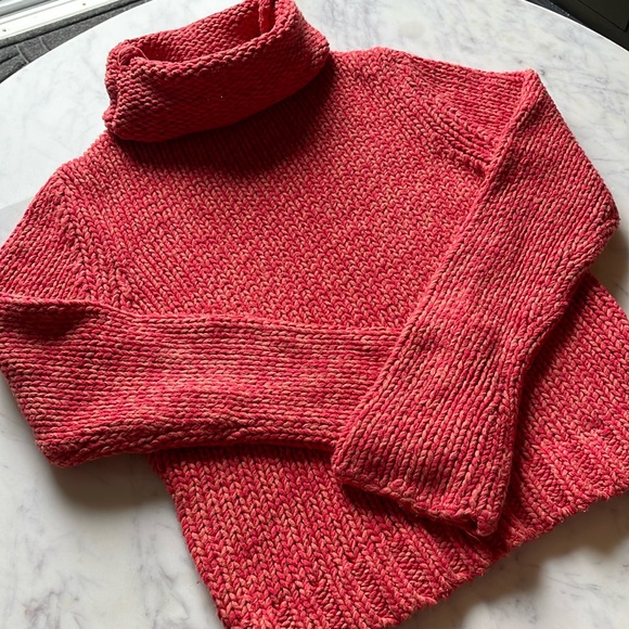 Super Cute Shu Shu Women’s Orange Sweater Size Small - Picture 2 of 6